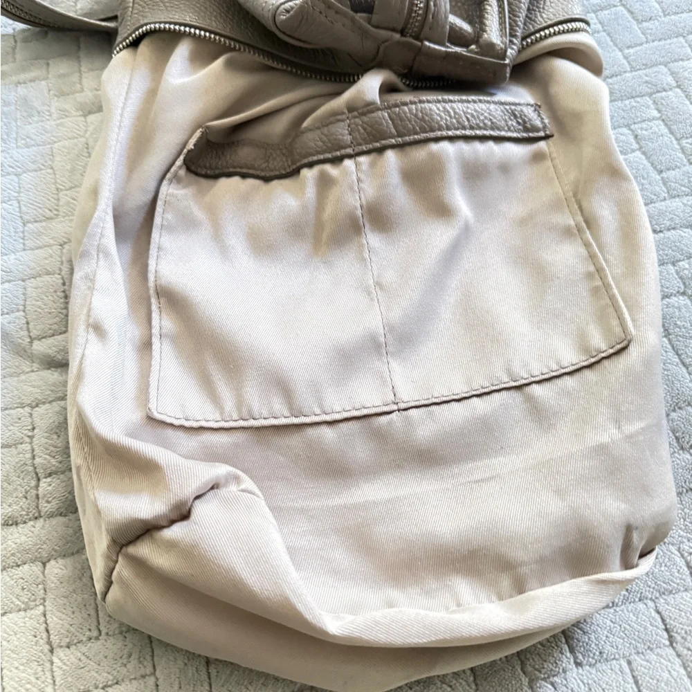 VALENTINA MULTIFUNCTIONAL TAUPE BACKPACK SLING BAG